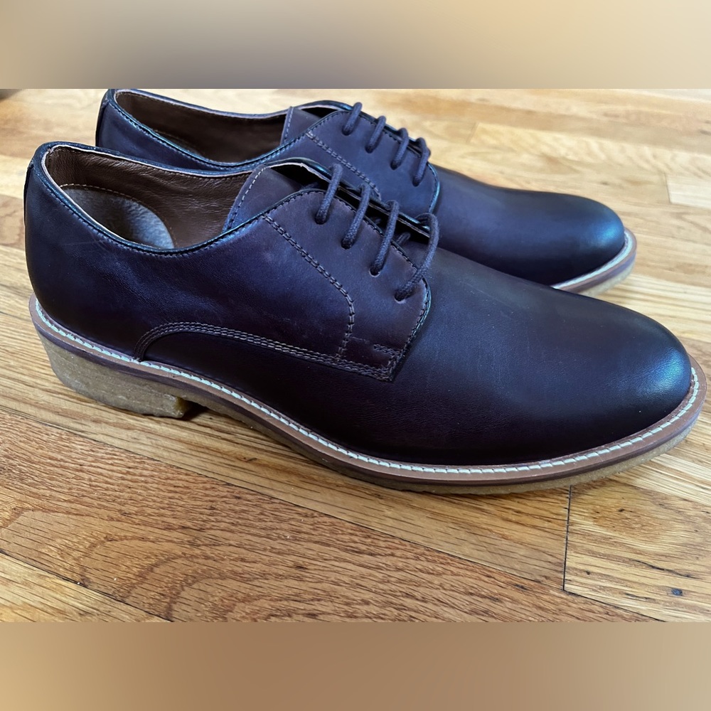 New Reserved footwear New York Brown Leather Shoes